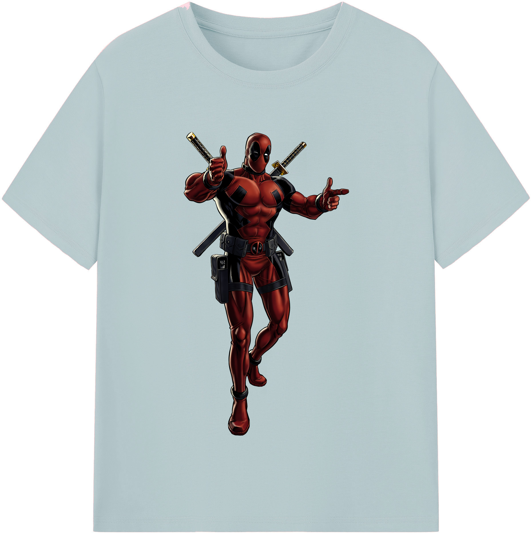 （画像用） Deadpool デッドプール 綿100％半袖Tシャツ（フロントプリント）